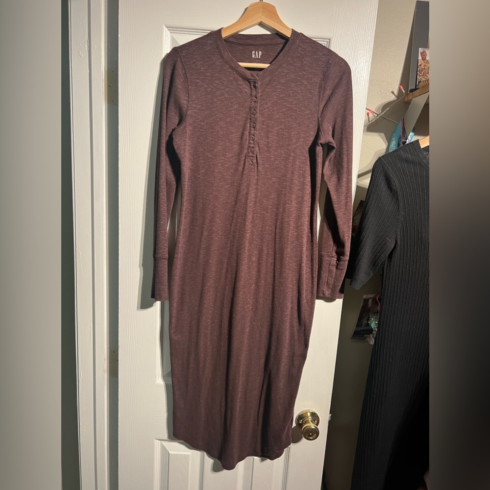 Gap Ribbed Henley Dress
